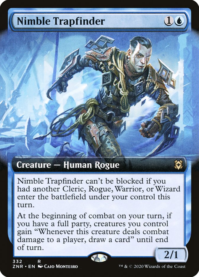 Nimble Trapfinder (Extended Art) [Zendikar Rising] | Odin's Place