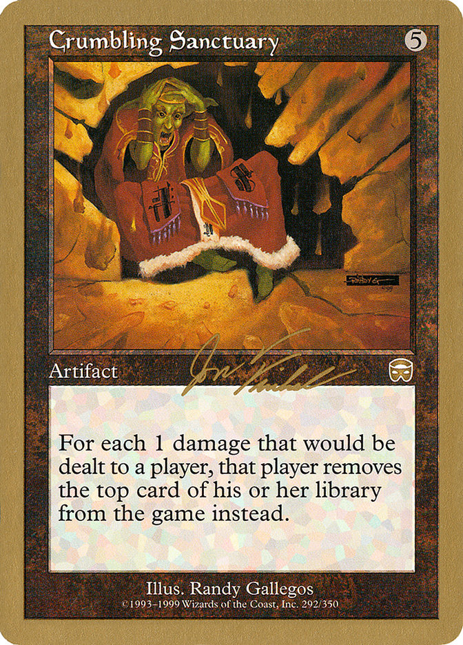 Crumbling Sanctuary (Jon Finkel) [World Championship Decks 2000] | Odin's Place