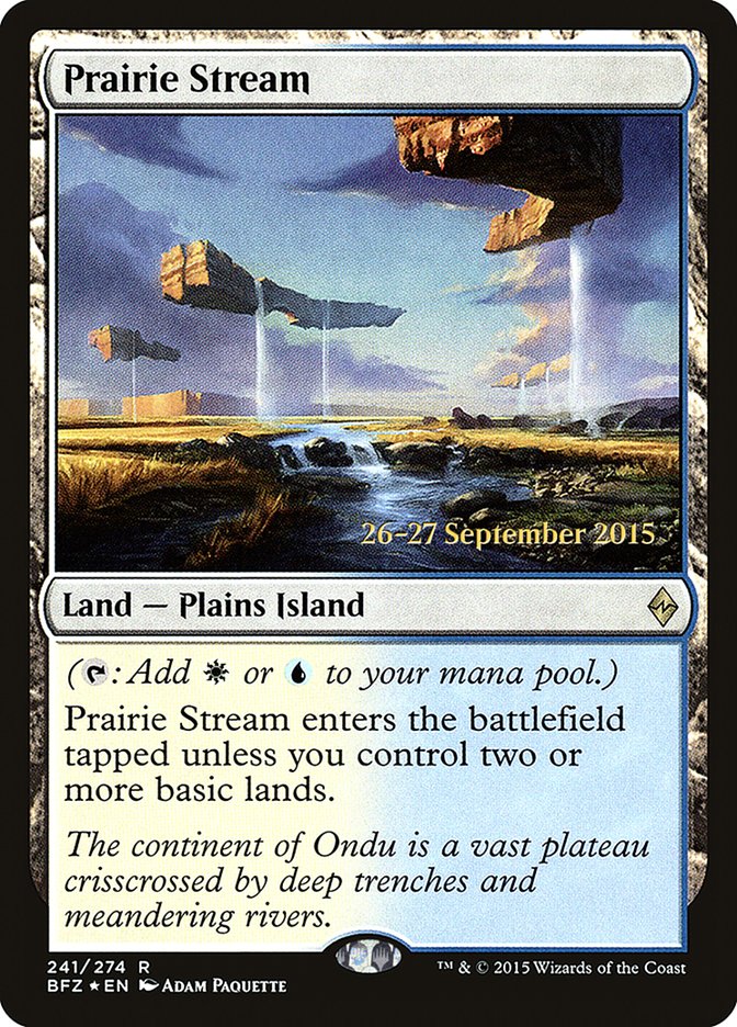 Prairie Stream (241) [Battle for Zendikar Prerelease Promos] | Odin's Place
