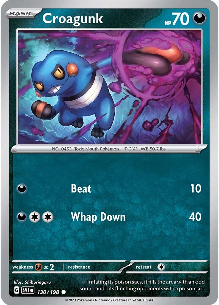 Croagunk (130/198) [Scarlet & Violet: Base Set] | Odin's Place