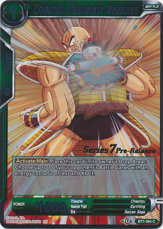Chiaotzu, Desperate Measures (BT7-064_PR) [Assault of the Saiyans Prerelease Promos] | Odin's Place