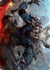 Frenzied Raider Art Card (Gold-Stamped Signature) [Kaldheim Art Series] | Odin's Place