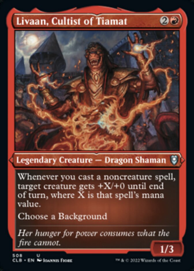 Livaan, Cultist of Tiamat (Foil Etched) [Commander Legends: Battle for Baldur's Gate] | Odin's Place