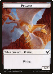 Human Soldier // Pegasus Double-Sided Token [Theros Beyond Death Tokens] | Odin's Place