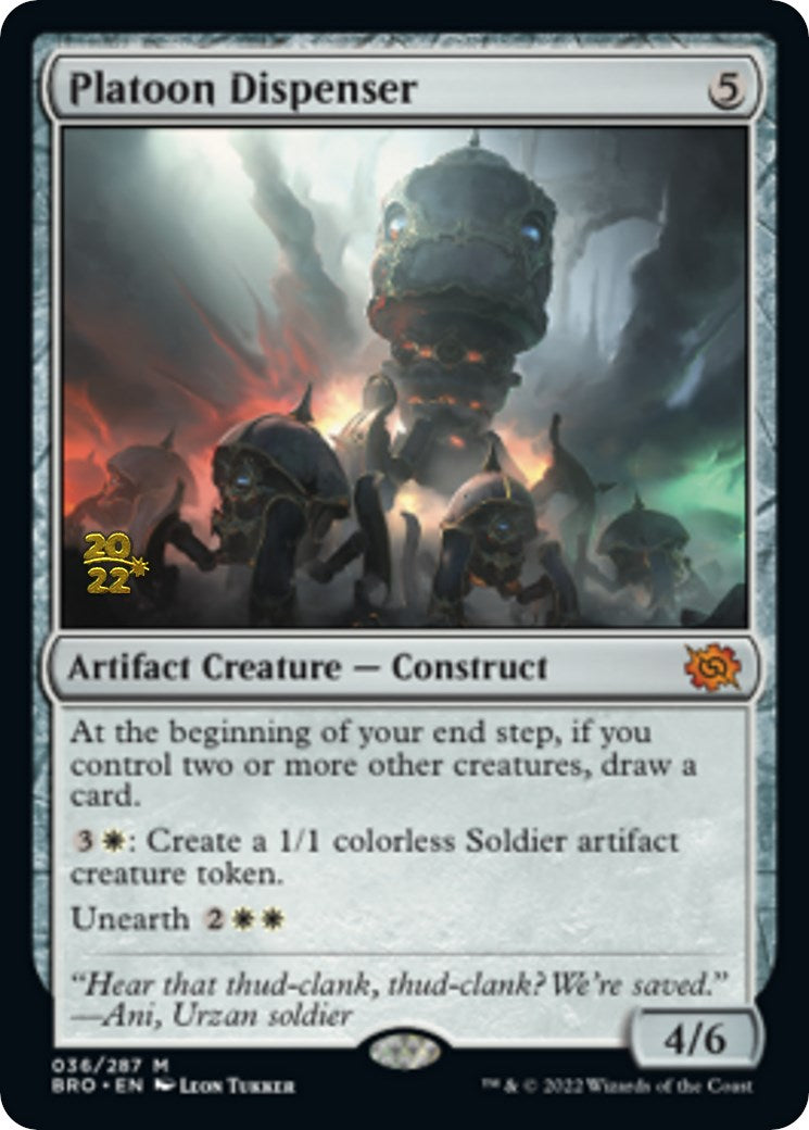 Platoon Dispenser [The Brothers' War Prerelease Promos] | Odin's Place