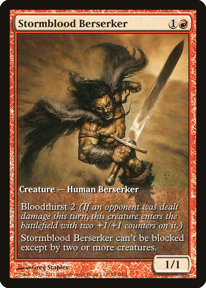 Stormblood Berserker (156) (Extended Art) [Magic 2012 Promos] | Odin's Place