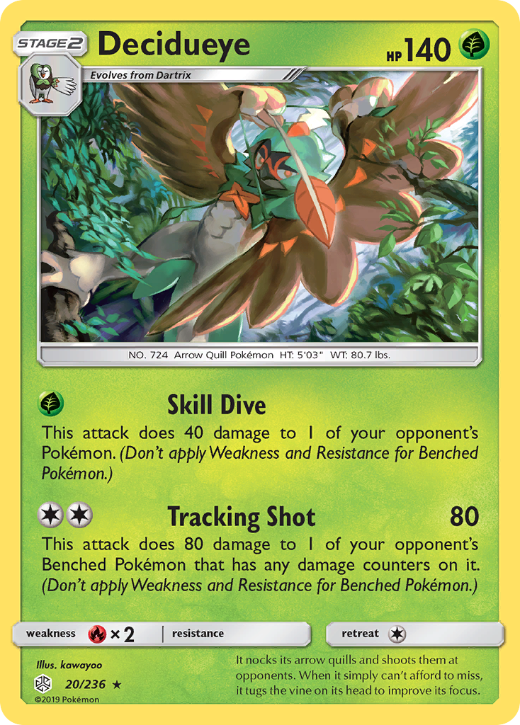 Decidueye (20/236) [Sun & Moon: Cosmic Eclipse] | Odin's Place