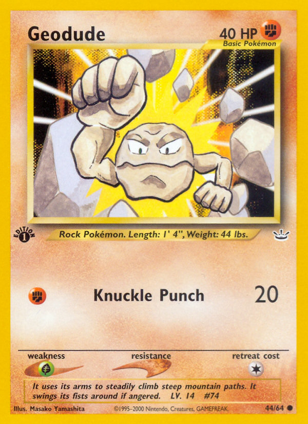 Geodude (44/64) [Neo Revelation 1st Edition] | Odin's Place