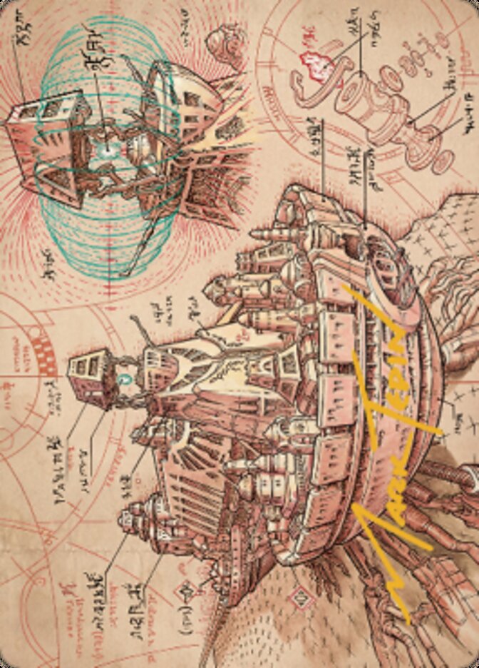 Defense Grid Art Card (Gold-Stamped Signature) [The Brothers' War Art Series] | Odin's Place