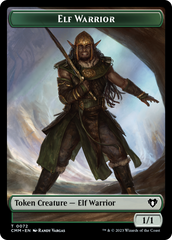Elf Warrior // Cleric Double-Sided Token [Commander Masters Tokens] | Odin's Place