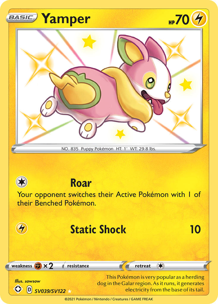 Yamper (SV039/SV122) [Sword & Shield: Shining Fates] | Odin's Place