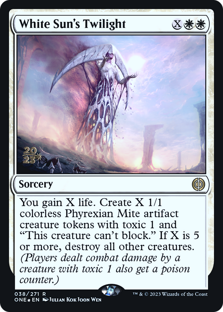 White Sun's Twilight [Phyrexia: All Will Be One Prerelease Promos] | Odin's Place