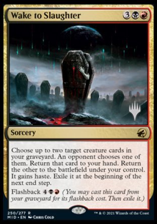Wake to Slaughter (Promo Pack) [Innistrad: Midnight Hunt Promos] | Odin's Place
