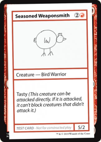 Seasoned Weaponsmith (2021 Edition) [Mystery Booster Playtest Cards] | Odin's Place