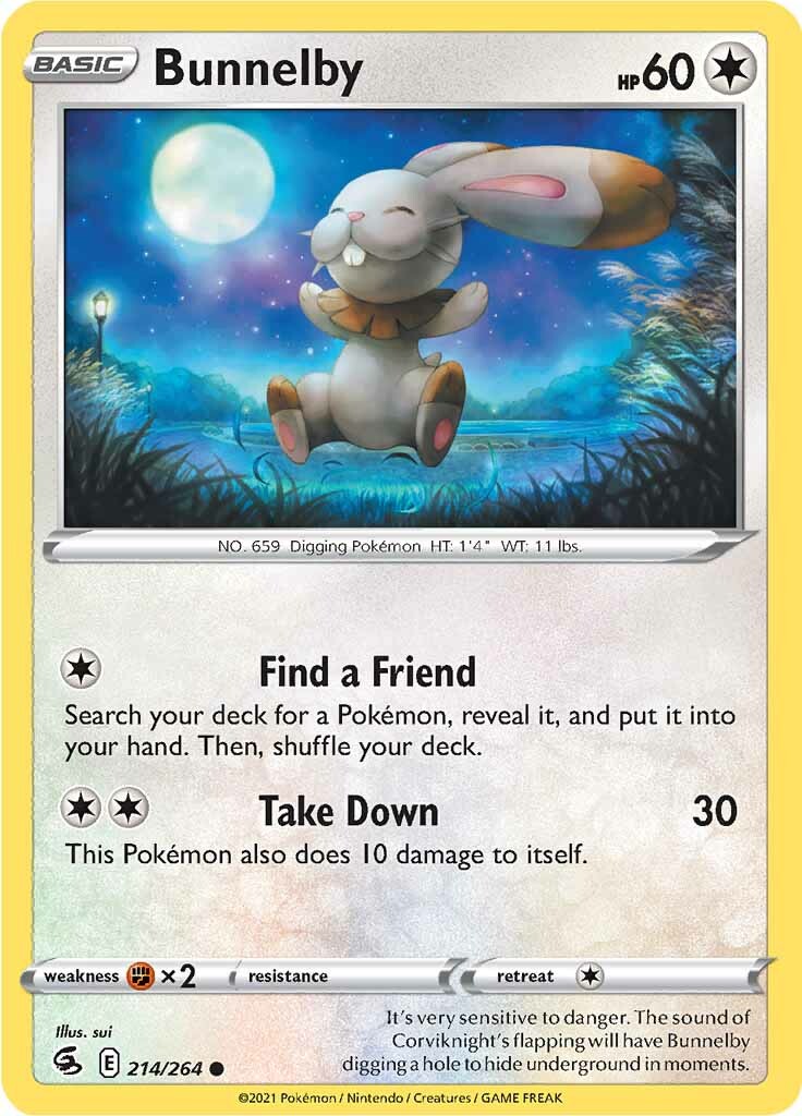 Bunnelby (214/264) [Sword & Shield: Fusion Strike] | Odin's Place