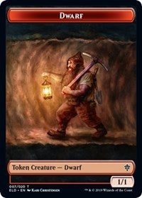 Dwarf // Food (17) Double-Sided Token [Throne of Eldraine Tokens] | Odin's Place