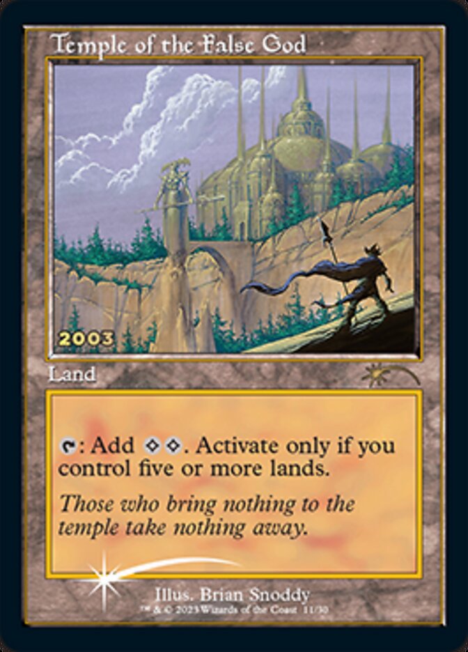 Temple of the False God [30th Anniversary Promos] | Odin's Place