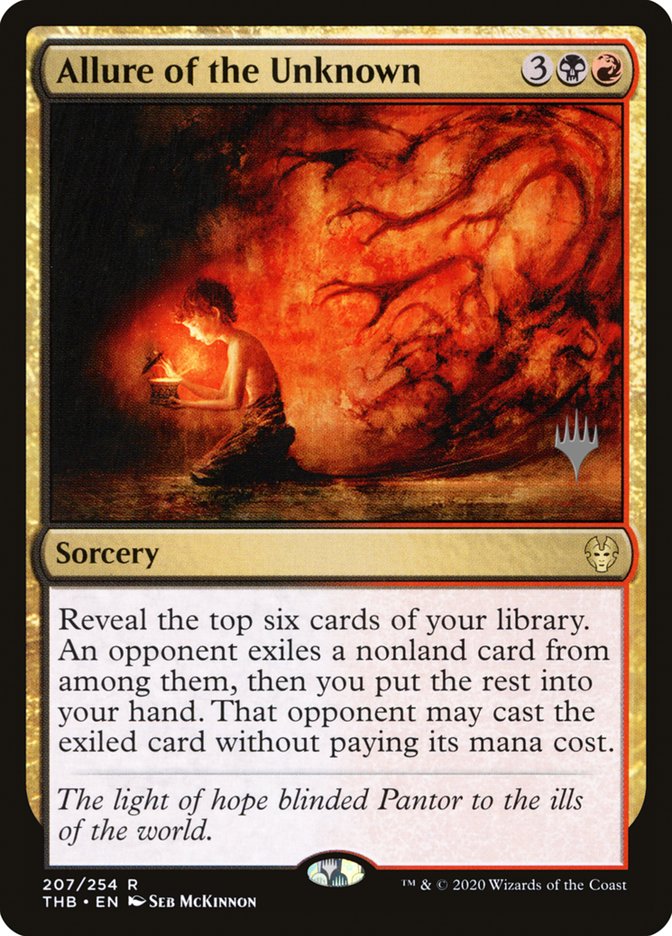 Allure of the Unknown (Promo Pack) [Theros Beyond Death Promos] | Odin's Place