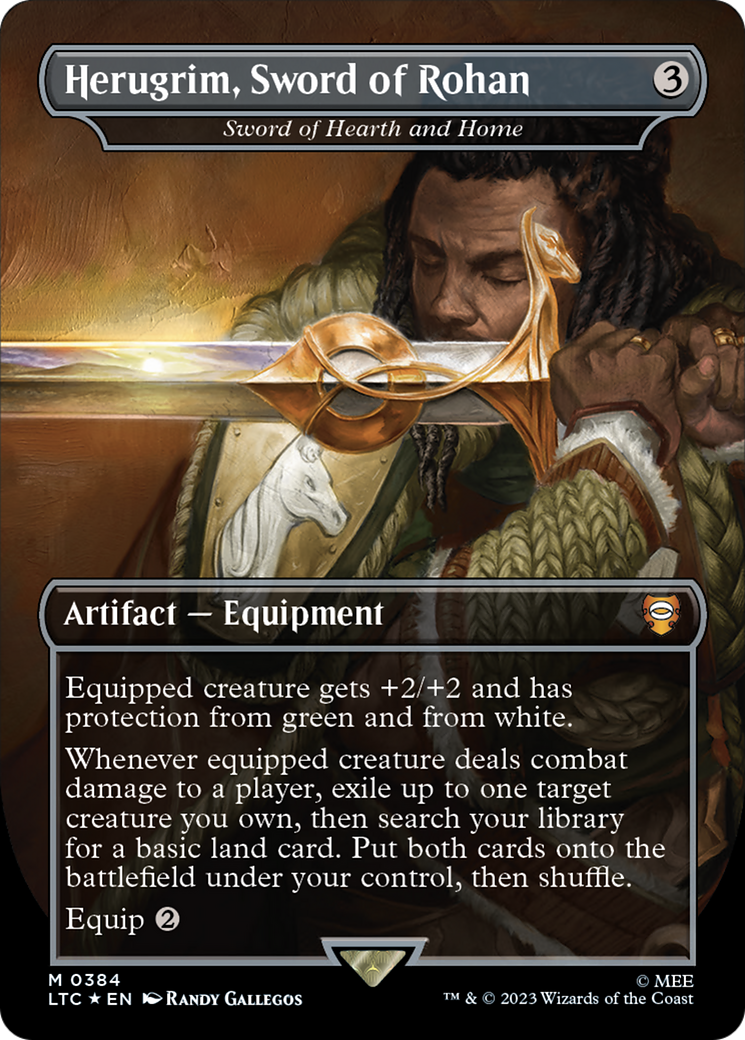 Herugrim, Sword of Rohan - Sword of Hearth and Home (Surge Foil Realms and Relics) [The Lord of the Rings: Tales of Middle-Earth Commander] | Odin's Place