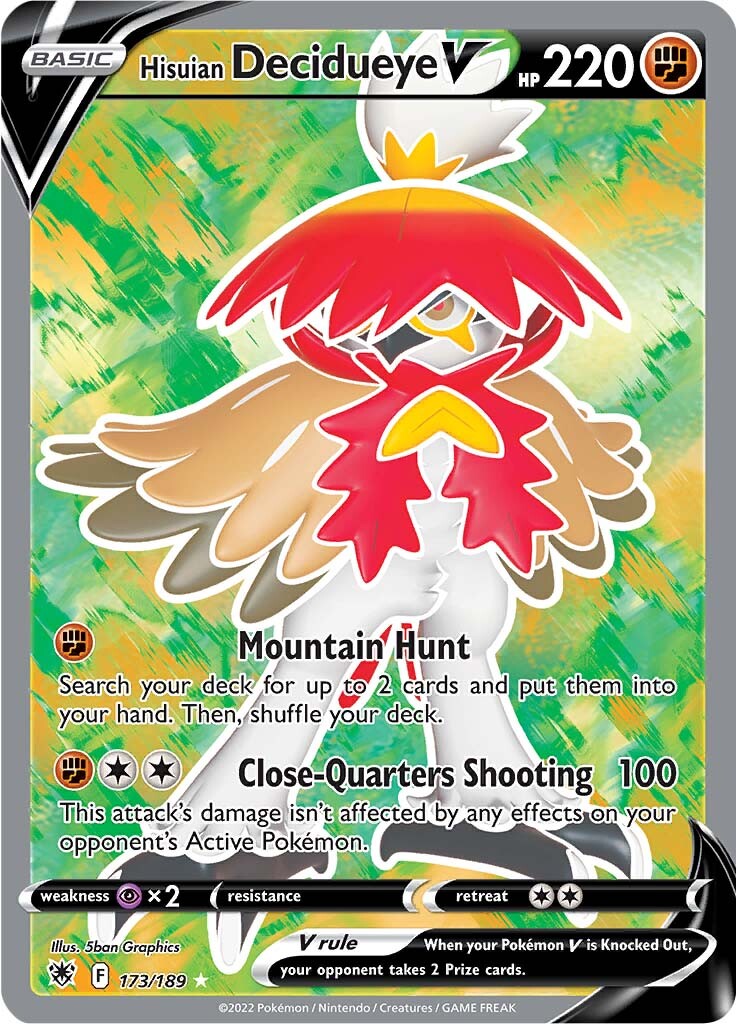 Hisuian Decidueye V (173/189) [Sword & Shield: Astral Radiance] | Odin's Place