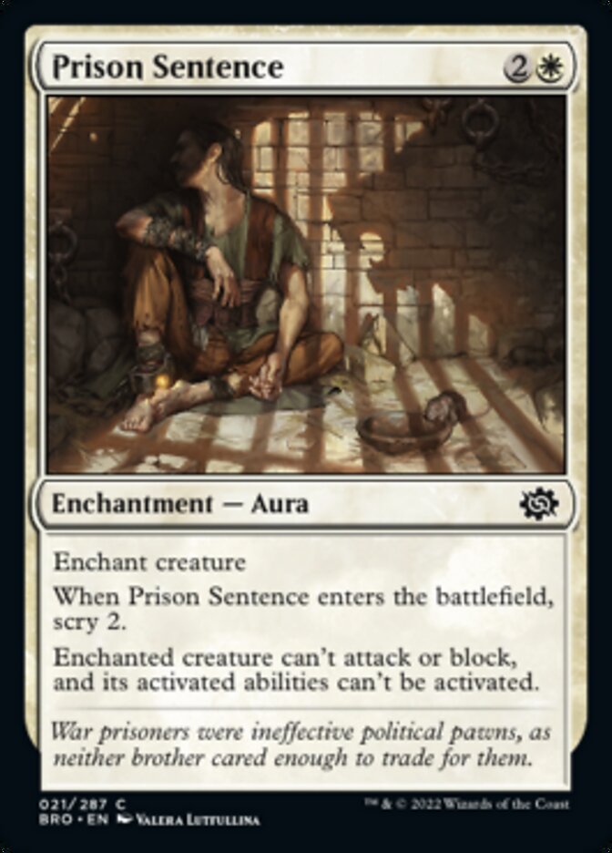 Prison Sentence [The Brothers' War] | Odin's Place
