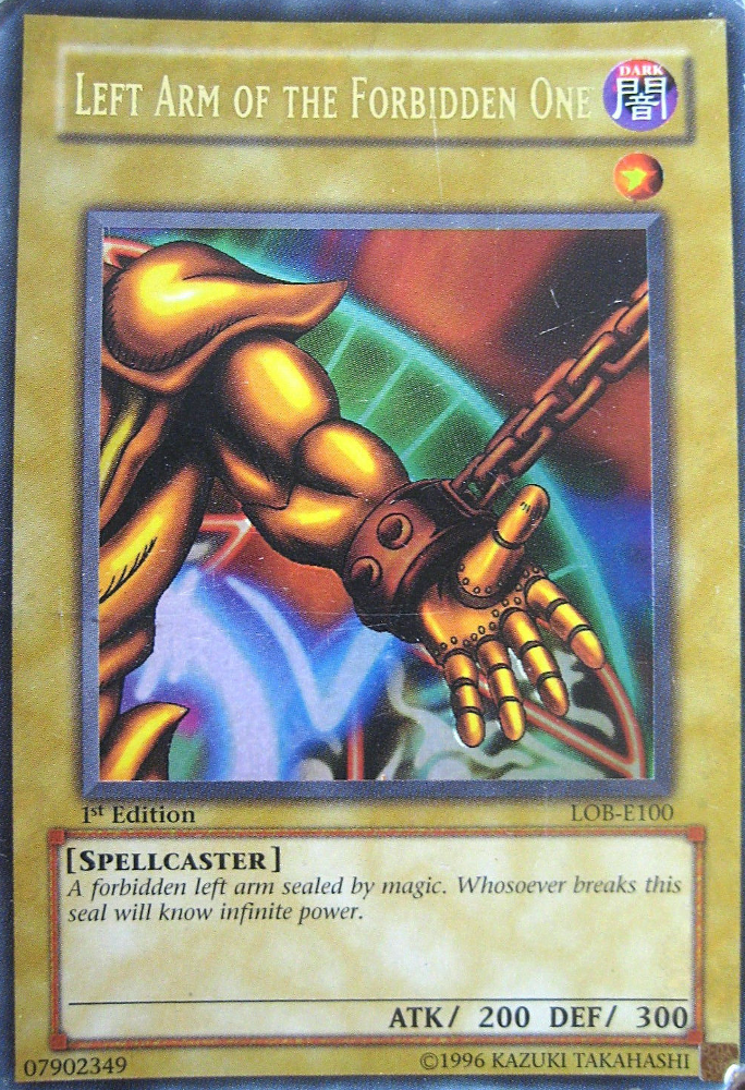 Left Arm of the Forbidden One [LOB-E100] Ultra Rare | Odin's Place