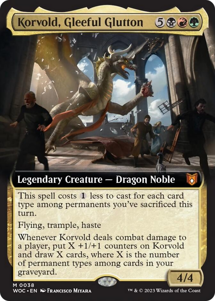 Korvold, Gleeful Glutton (Extended Art) [Wilds of Eldraine Commander] | Odin's Place