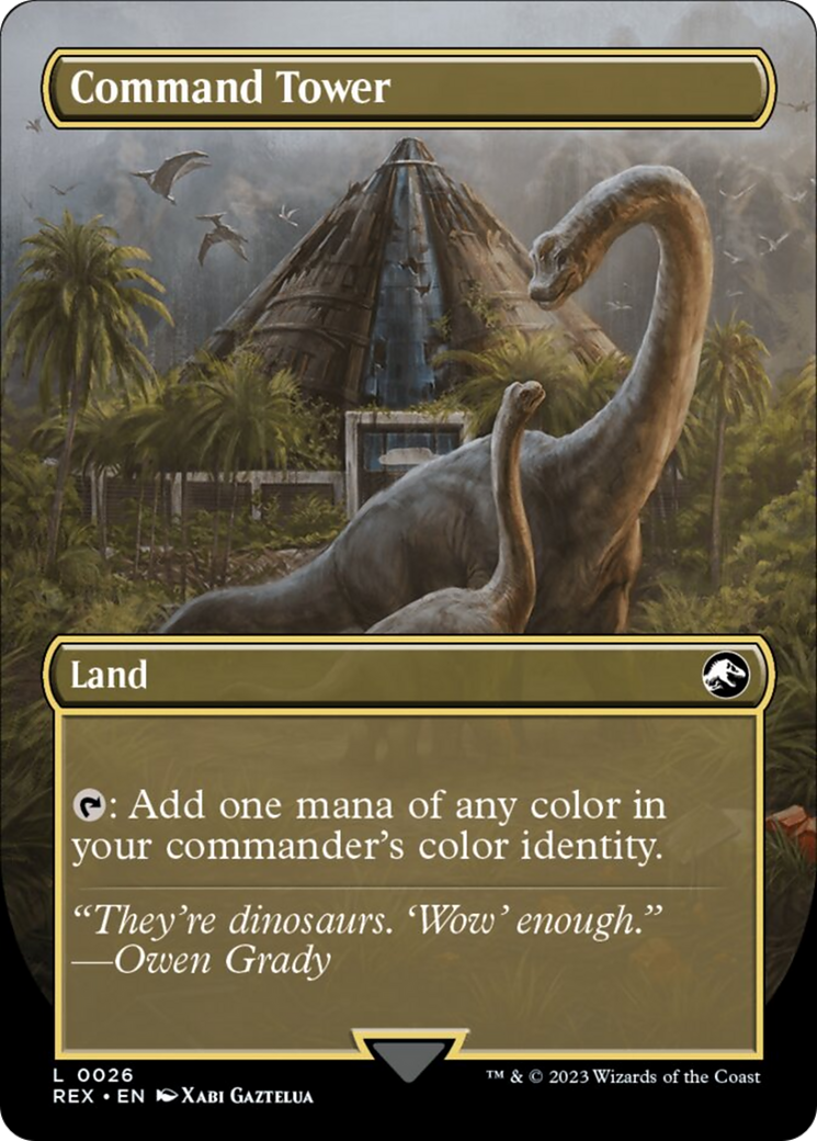 Command Tower // Commander Tower (Borderless) [Jurassic World Collection] | Odin's Place