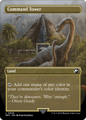Command Tower // Commander Tower (Borderless) [Jurassic World Collection] | Odin's Place