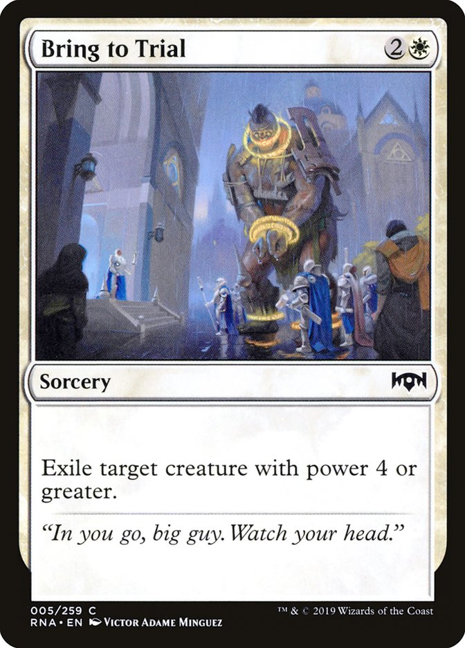 Bring to Trial (5) [Ravnica Allegiance] | Odin's Place