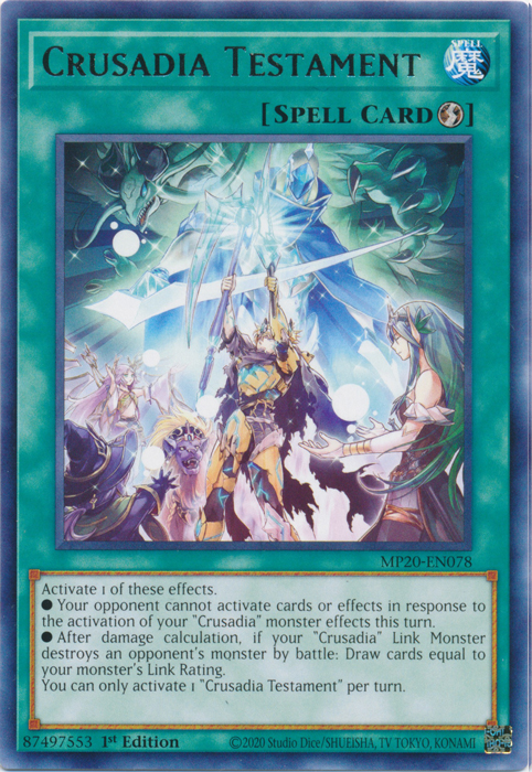 Crusadia Testament [MP20-EN078] Rare | Odin's Place