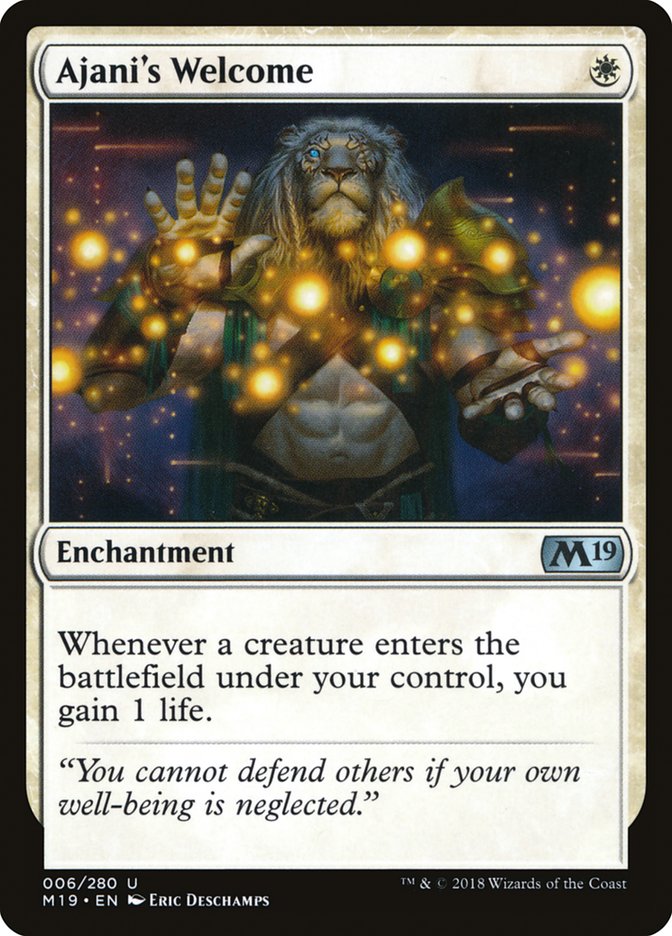 Ajani's Welcome (6) [Core Set 2019] | Odin's Place