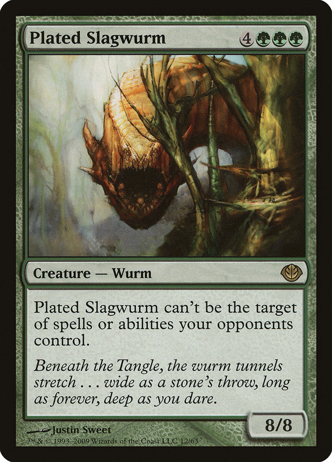 Plated Slagwurm (12) [Duel Decks: Garruk vs. Liliana] | Odin's Place