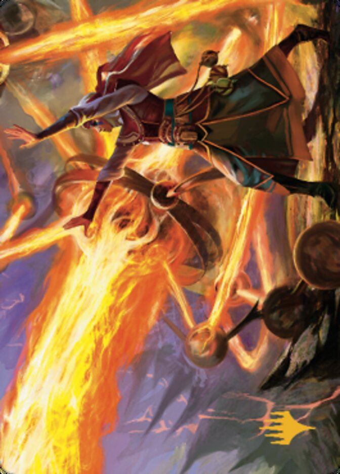Ghitu Amplifier Art Card (Gold-Stamped Signature) [Dominaria United Art Series] | Odin's Place