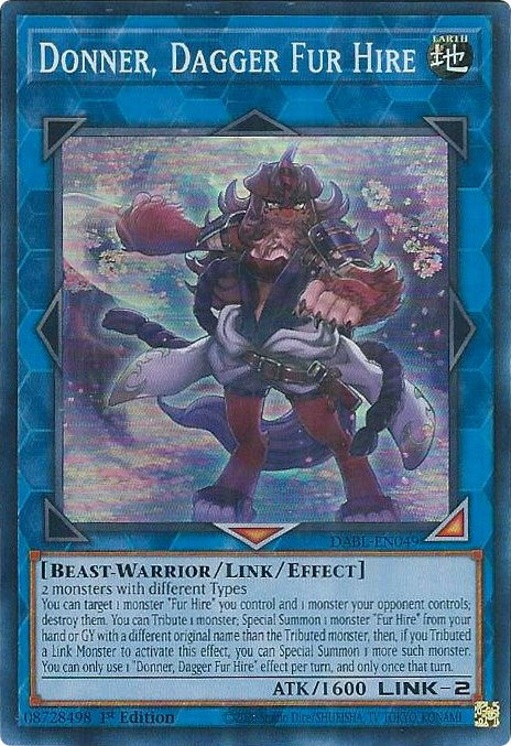 Donner, Dagger Fur Hire [DABL-EN049] Super Rare | Odin's Place