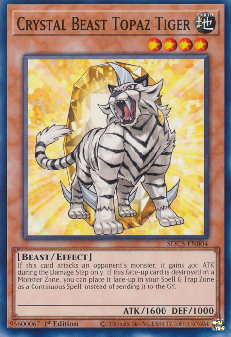 Crystal Beast Topaz Tiger [SDCB-EN004] Common | Odin's Place