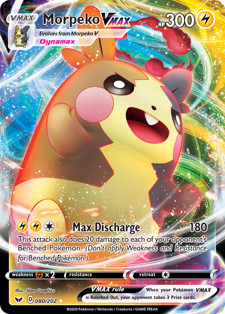 Morpeko VMAX (080/202) [Sword & Shield: Base Set] | Odin's Place