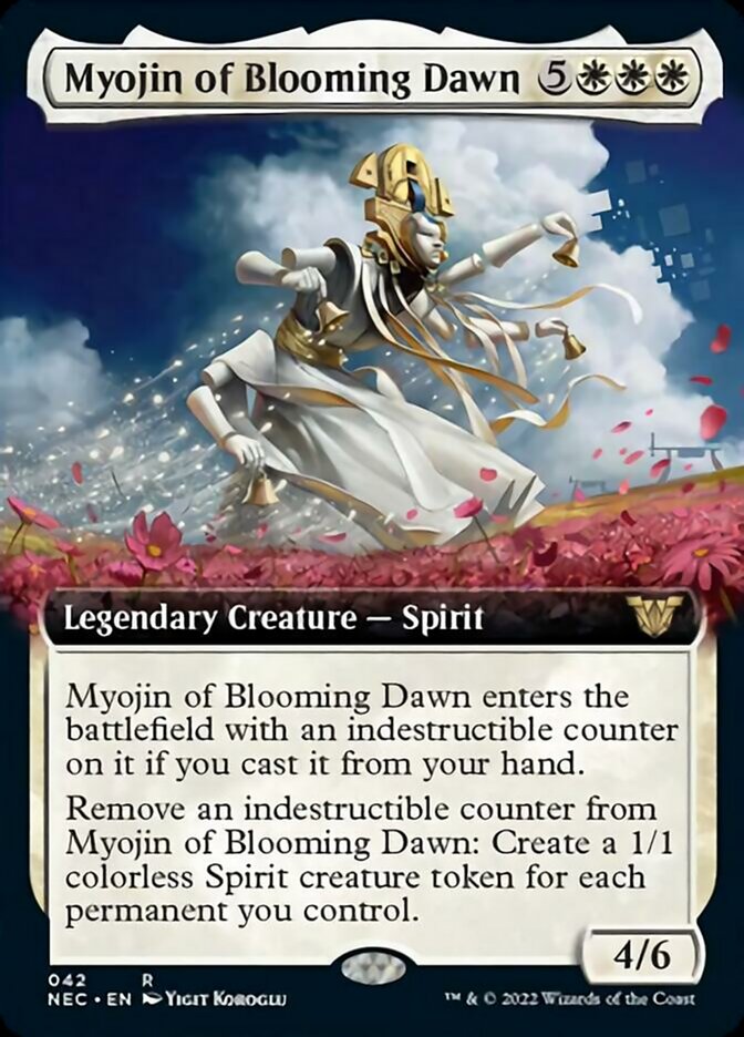 Myojin of Blooming Dawn (Extended Art) [Kamigawa: Neon Dynasty Commander] | Odin's Place