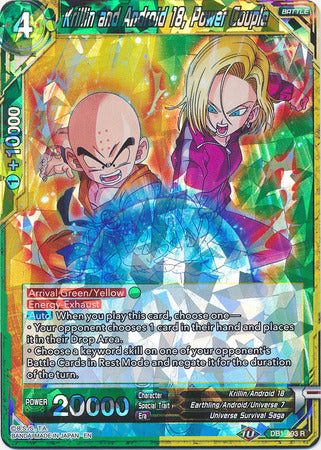 Krillin and Android 18, Power Couple (DB1-093) [Dragon Brawl] | Odin's Place