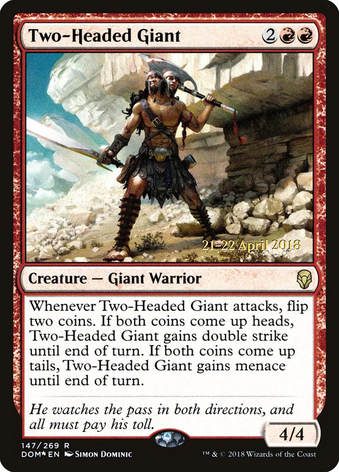 Two-Headed Giant (147) [Dominaria Prerelease Promos] | Odin's Place