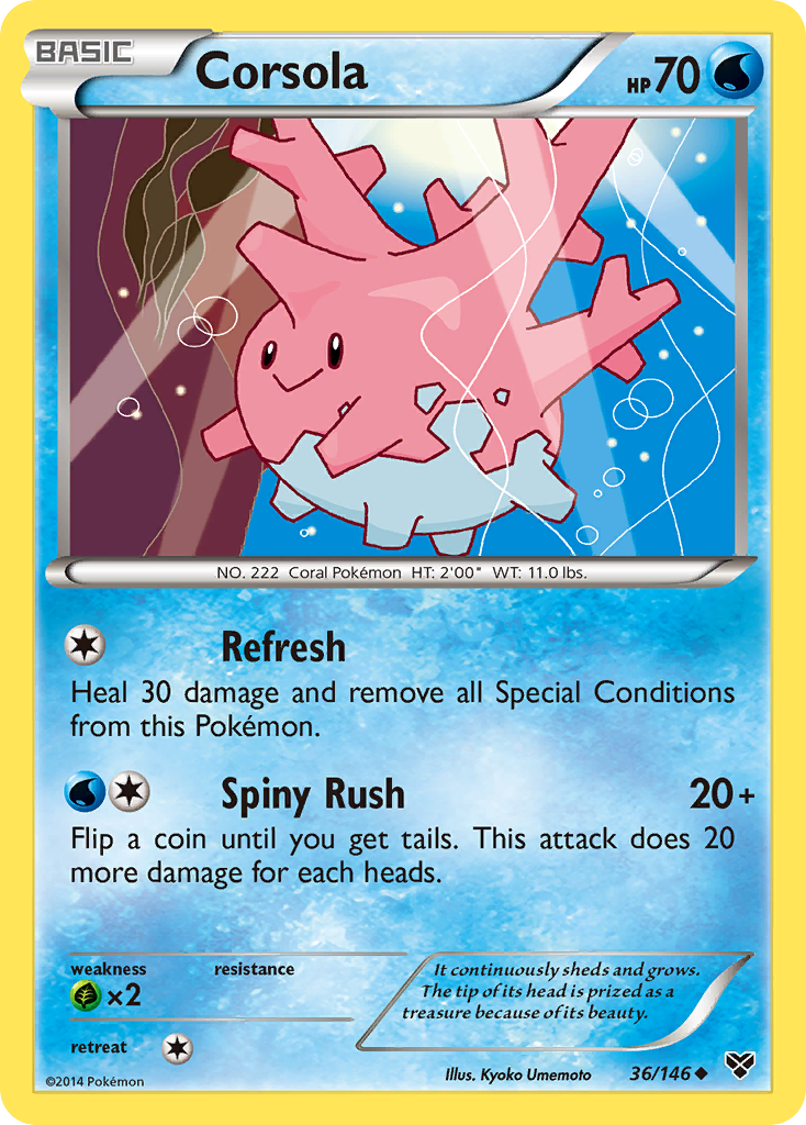 Corsola (36/146) [XY: Base Set] | Odin's Place