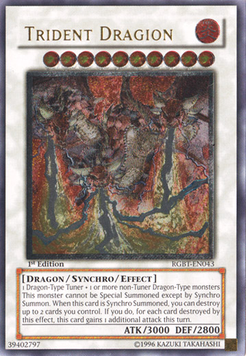 Trident Dragion [RGBT-EN043] Ultimate Rare | Odin's Place
