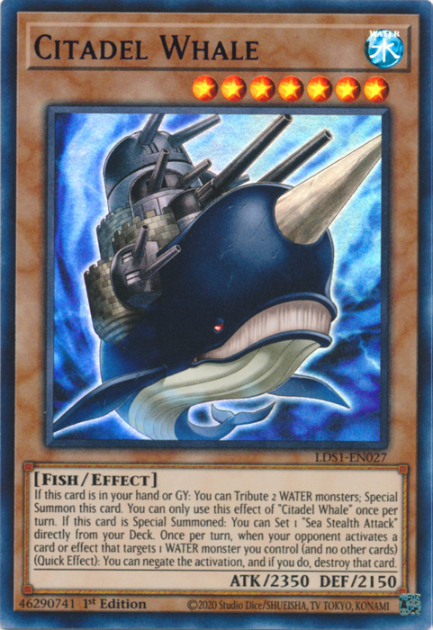 Citadel Whale (Blue) [LDS1-EN027] Ultra Rare | Odin's Place