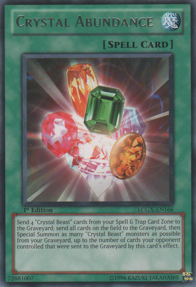 Crystal Abundance [LCGX-EN166] Rare | Odin's Place