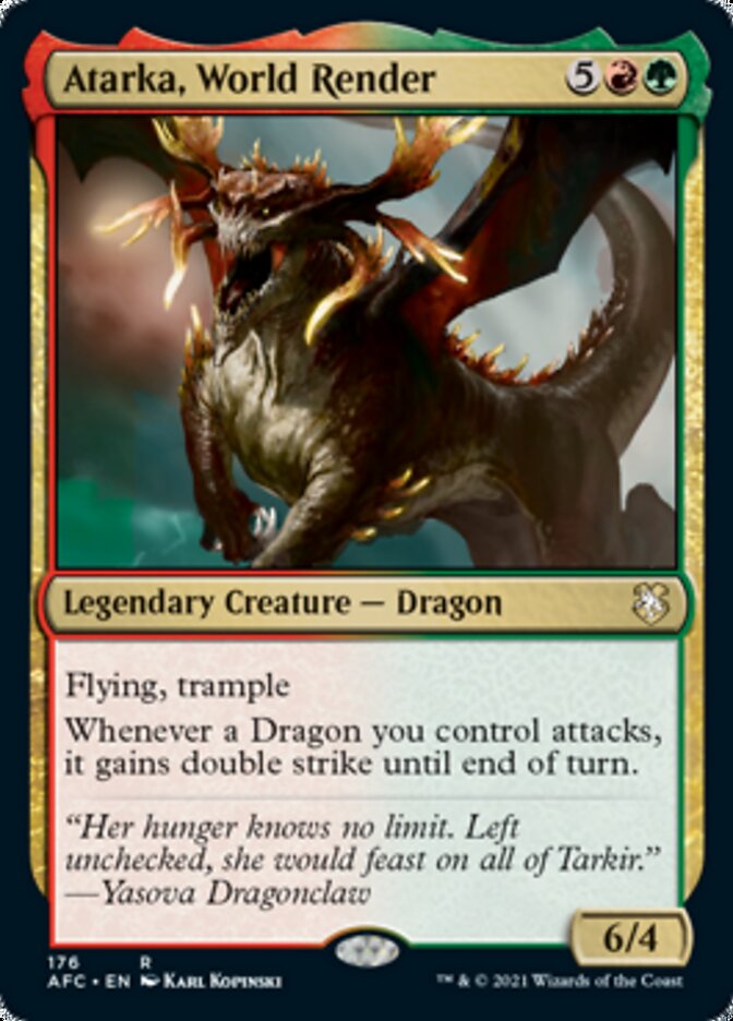 Atarka, World Render [Dungeons & Dragons: Adventures in the Forgotten Realms Commander] | Odin's Place