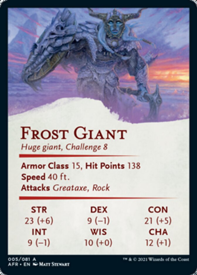 Frost Giant Art Card [Dungeons & Dragons: Adventures in the Forgotten Realms Art Series] | Odin's Place