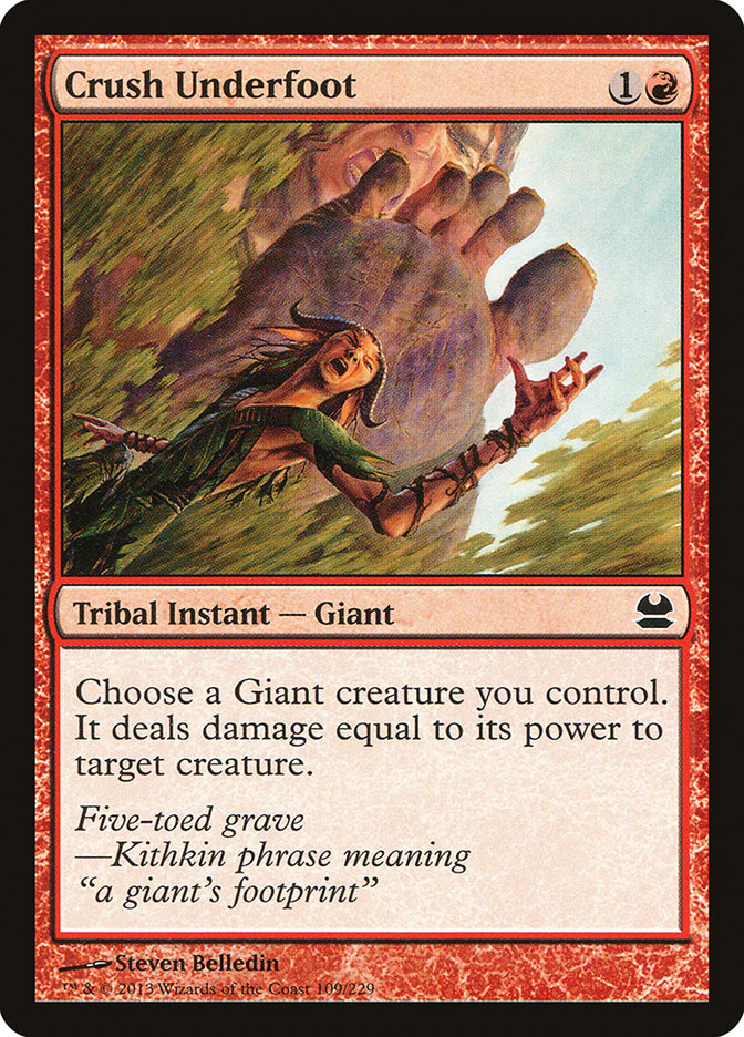 Crush Underfoot (109) [Modern Masters] | Odin's Place