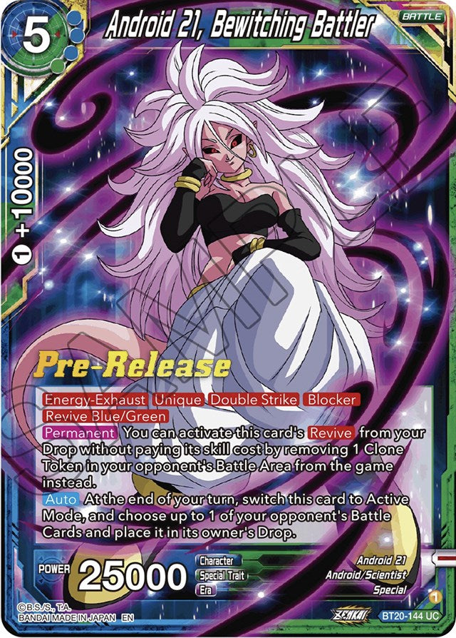 Android 21, Bewitching Battler (BT20-144) [Power Absorbed Prerelease Promos] | Odin's Place
