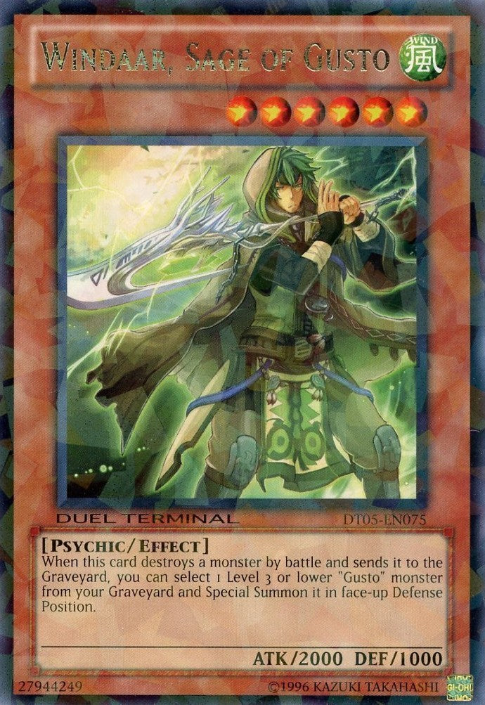 Windaar, Sage of Gusto [DT05-EN075] Rare | Odin's Place