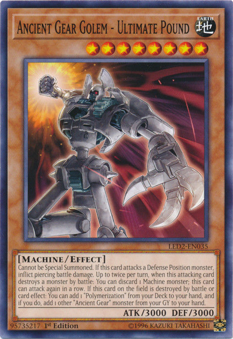Ancient Gear Golem - Ultimate Pound [LED2-EN035] Common | Odin's Place